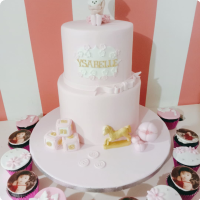 Ysabelle Christening Custom Cake