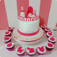 Callista Christening Custom Cake