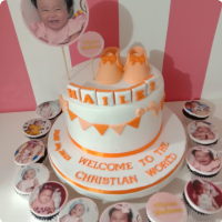 Hailei Christening Christening Custom Cake