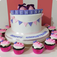 Raenisha Christening Custom Cake