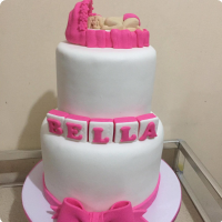 Bella Christening Custom Cake