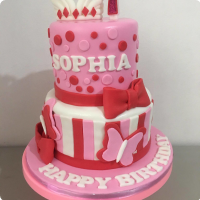 Sophia's Christening Custom Cake