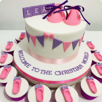 Christening (Leah) Christening Custom Cake