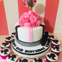 Barbie Christening Custom Cake