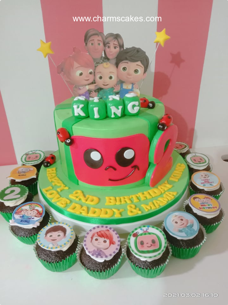 King Cocomelon Custom Cake