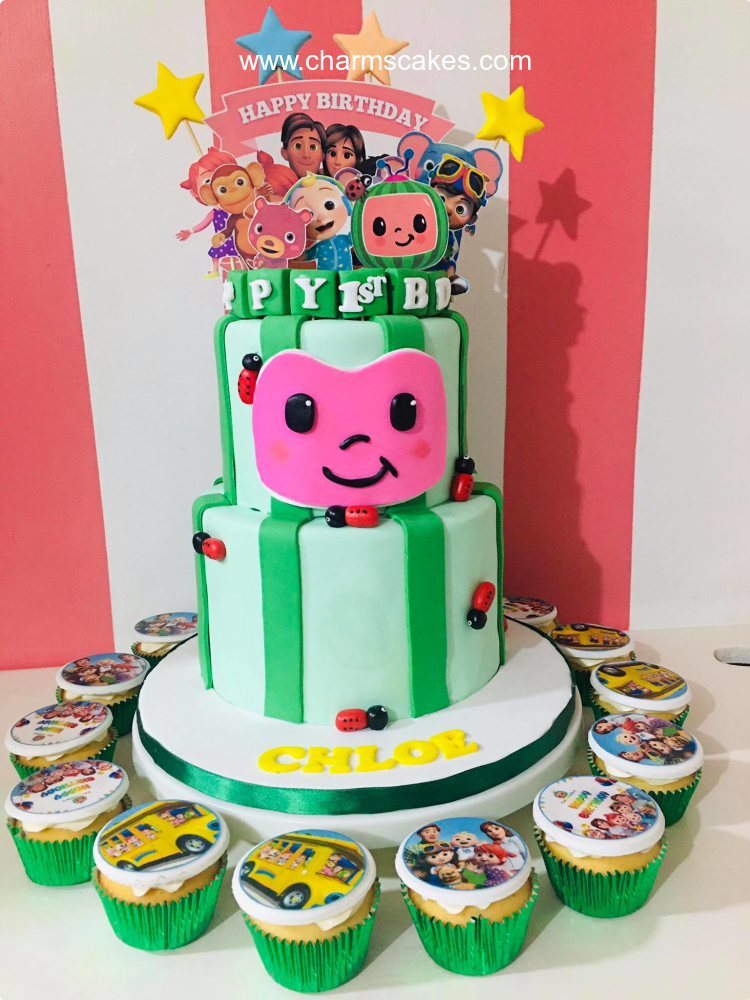 Chloe's Cocomelon Custom Cake