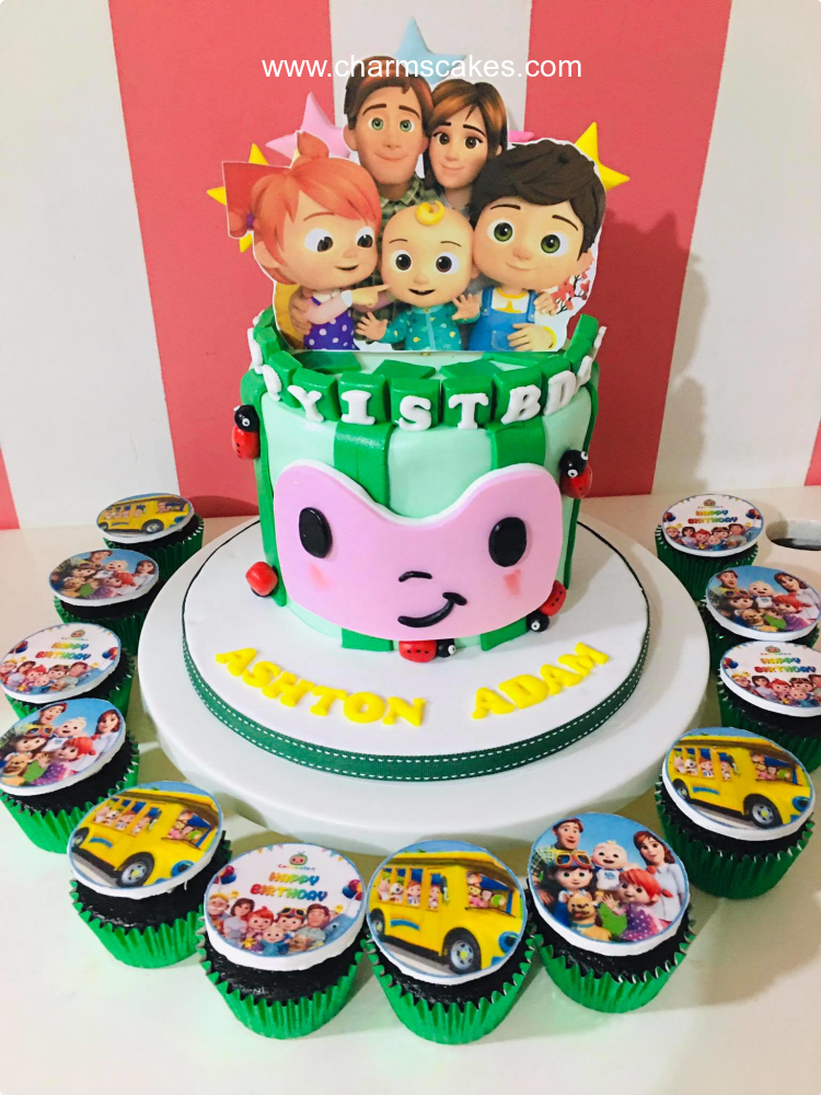 Ashton Cocomelon Custom Cake