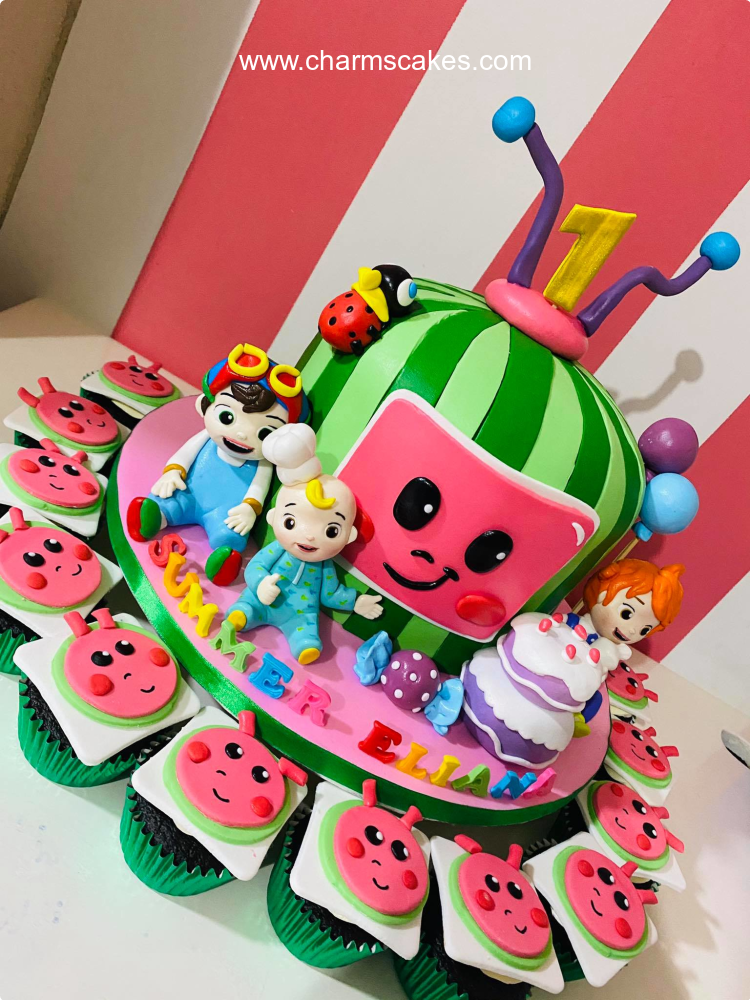 Coco Team Cocomelon Custom Cake