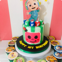 Baby JJ Cocomelon Custom Cake