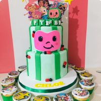 Chloe's Cocomelon Custom Cake