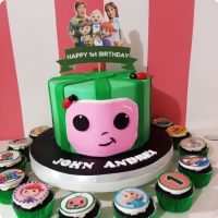 Andrei Cocomelon Custom Cake