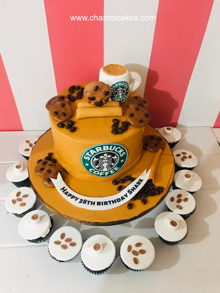 Starbucks Coffee Custom Cake