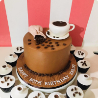 Zaldy's Coffee Custom Cake