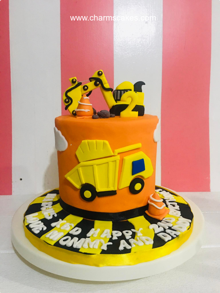 Marcus' Construction Site Custom Cake