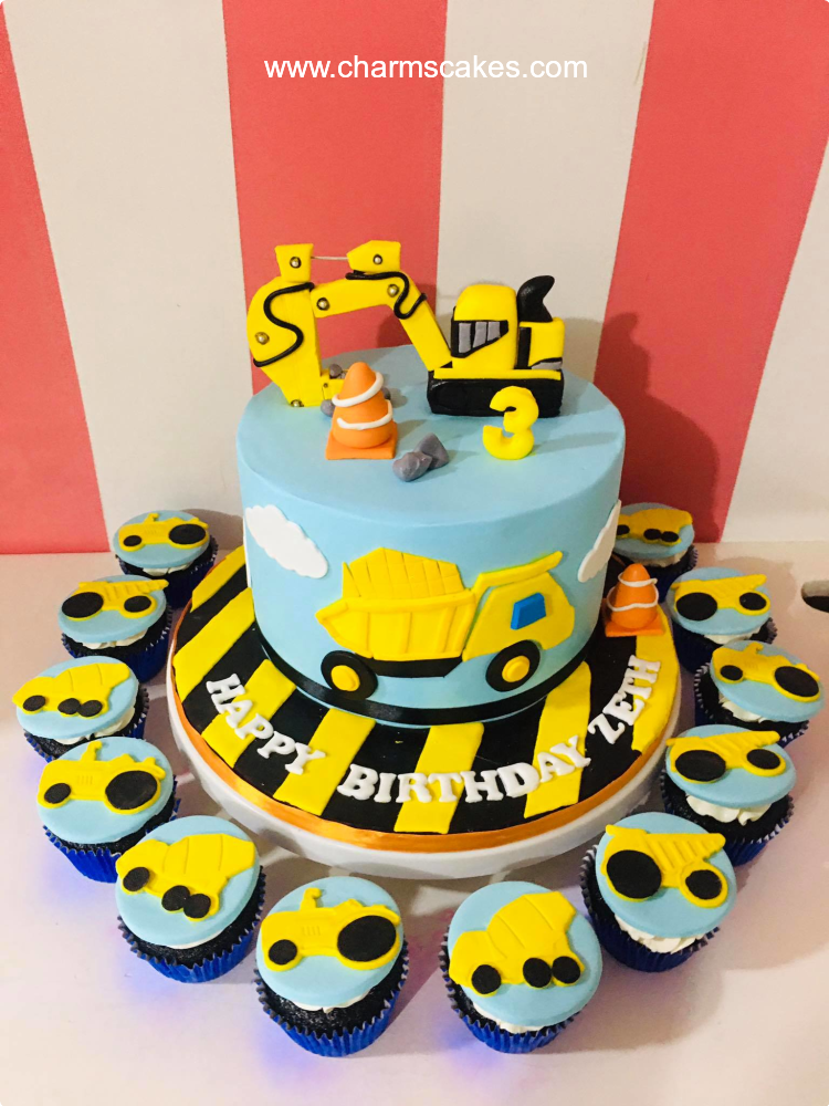 Excavator Cake - | Kids customised cake