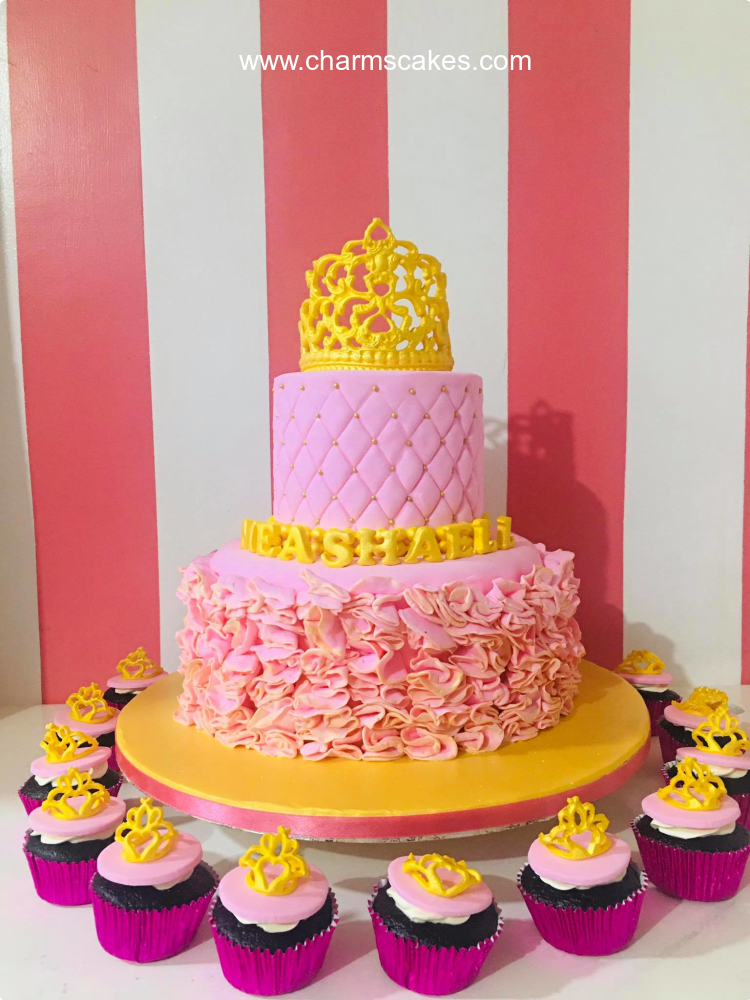 Raffles & Crown Crowns Custom Cake