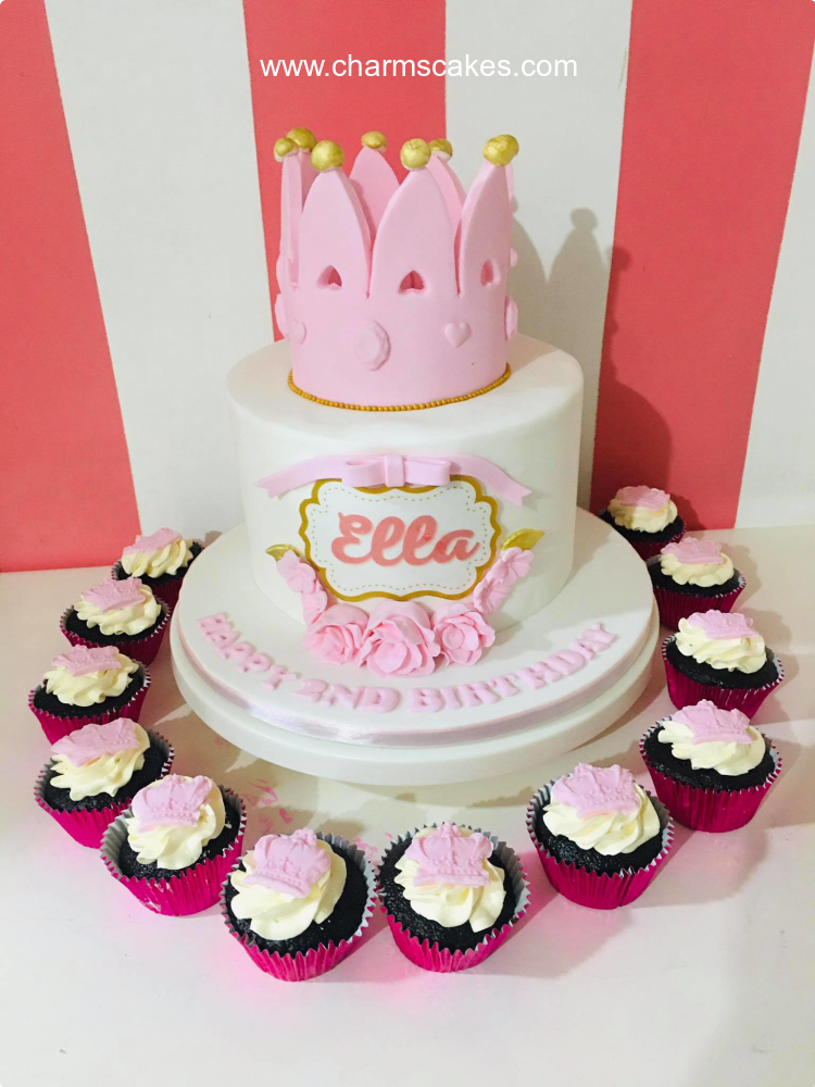 Ella Crowns Custom Cake