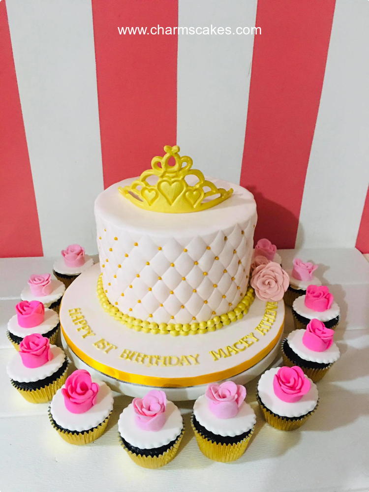 Macey's Crowns Custom Cake