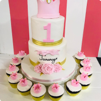 Janamay's Crowns Custom Cake