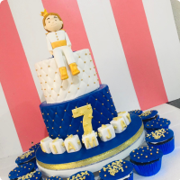 Prince Liam Crowns Custom Cake