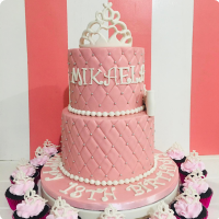 Mikaela Crowns Custom Cake