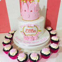 Ella Crowns Custom Cake