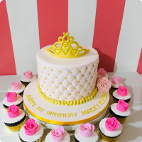 Macey's Crowns Custom Cake