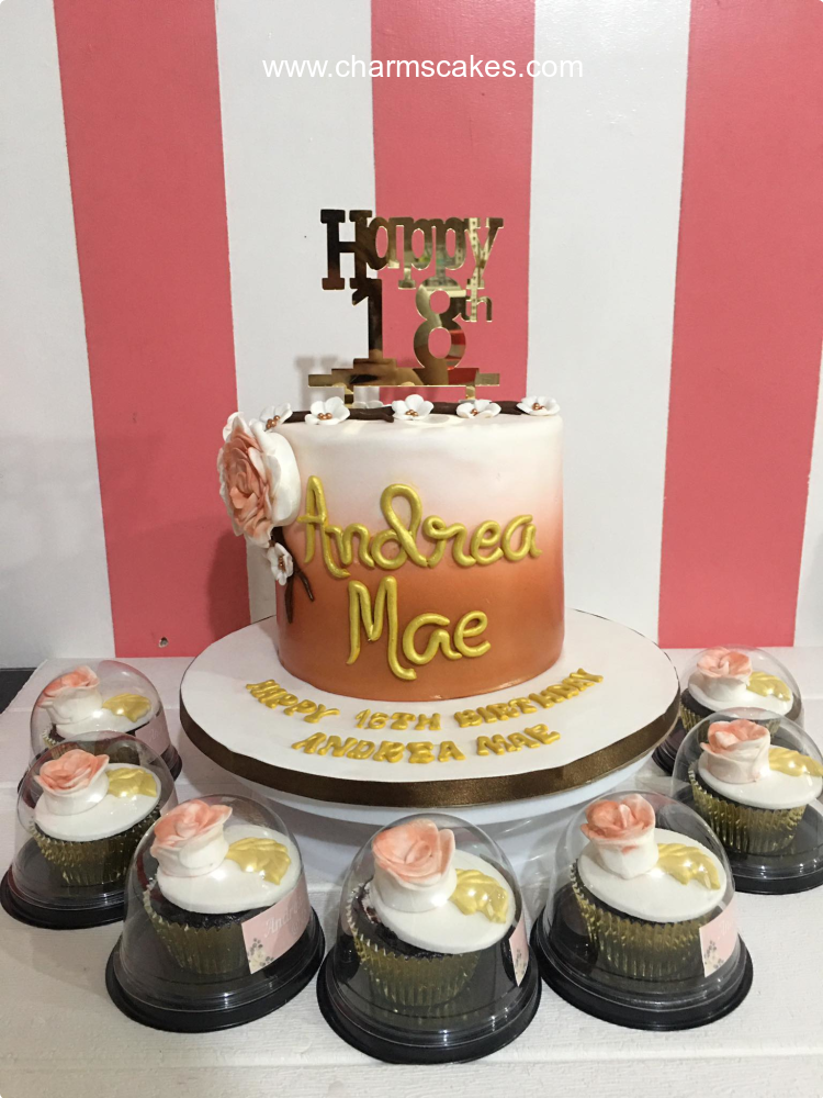 Andrea Mae Debut Custom Cake