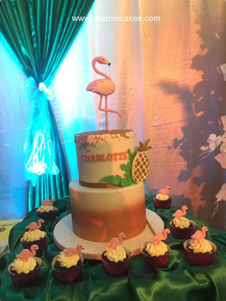 The Flamingo Debut Custom Cake