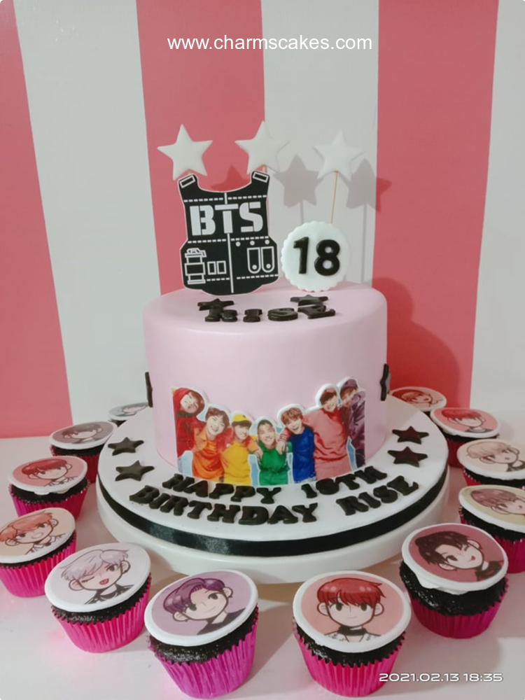 BTS 18 Debut Cake, A Customize Debut cake