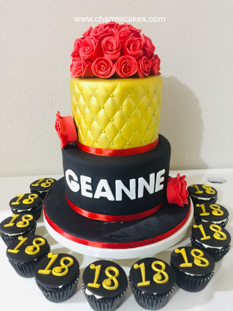 Geanne's 18th Debut Custom Cake