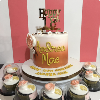 Andrea Mae Debut Custom Cake