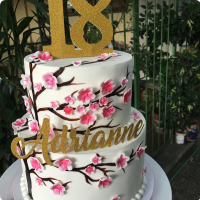 Lily Cakes - 18th birthday cake in rose gold. Cake topper... | Facebook