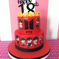 Kimberly BTS Debut Custom Cake