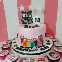 BTS 18 Debut Custom Cake