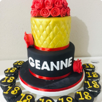 Geanne's 18th Debut Custom Cake