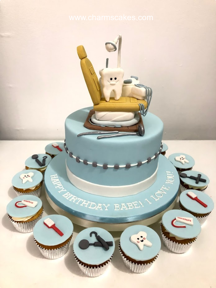 Dentist Birthday Cake | Dental Theme Cake