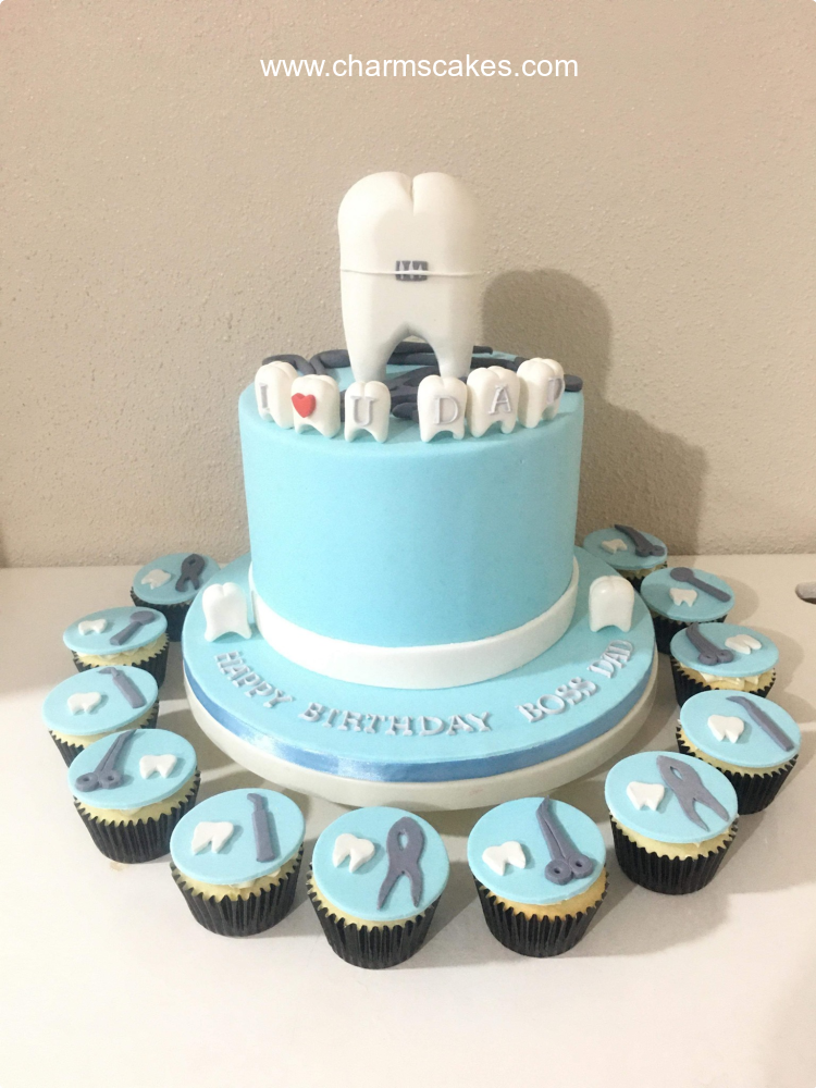 Daddy Dentist Dentist Custom Cake