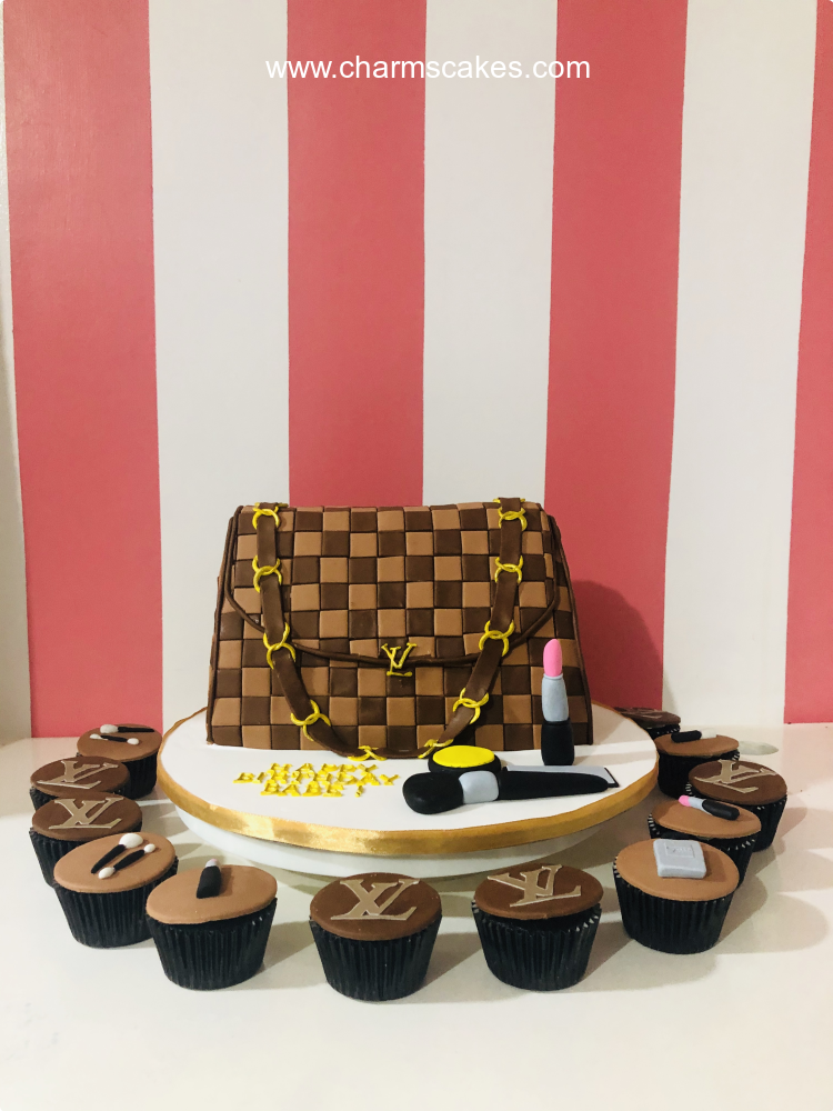 Louis Designer Bags Custom Cake