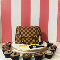 Louis Designer Bags Custom Cake