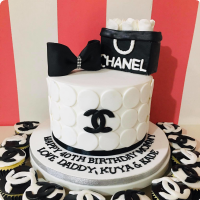 Chanel Round Designer Bags Custom Cake