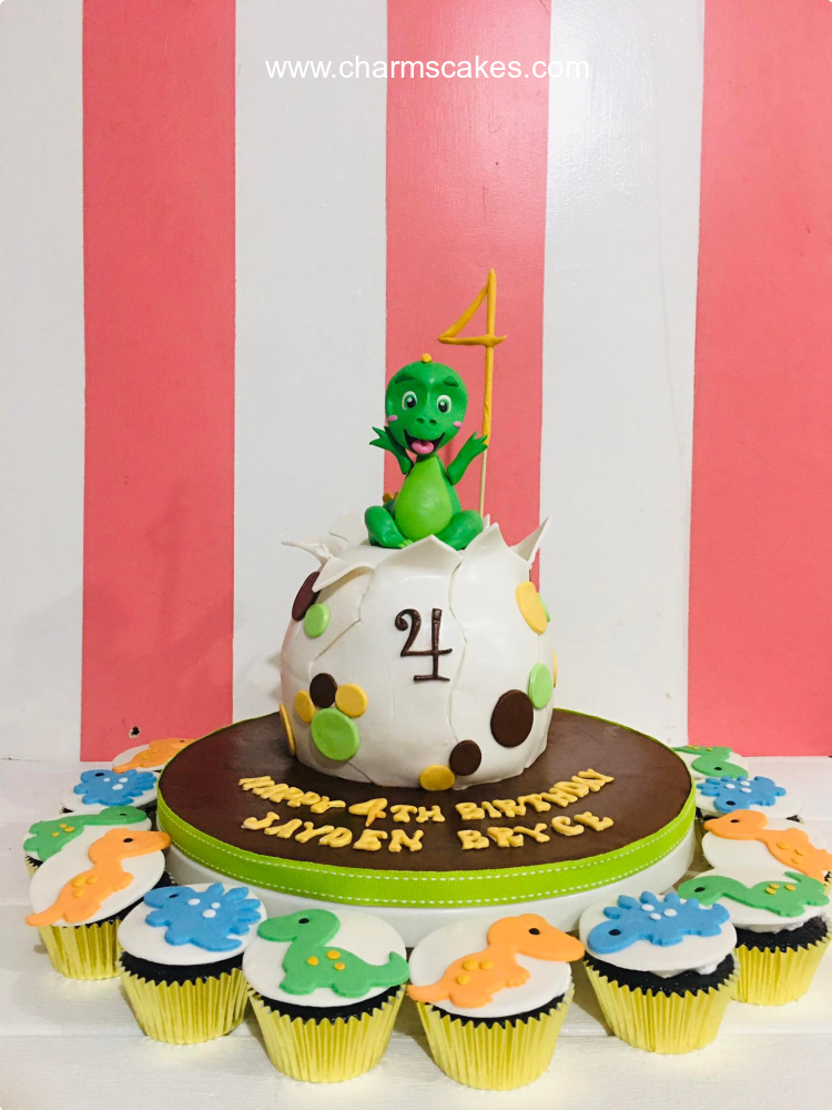 Jayden Dinosaurs Custom Cake