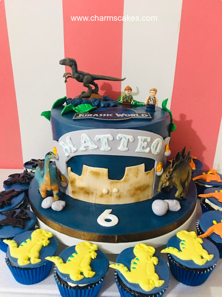 Mateo Dinosaurs Custom Cake