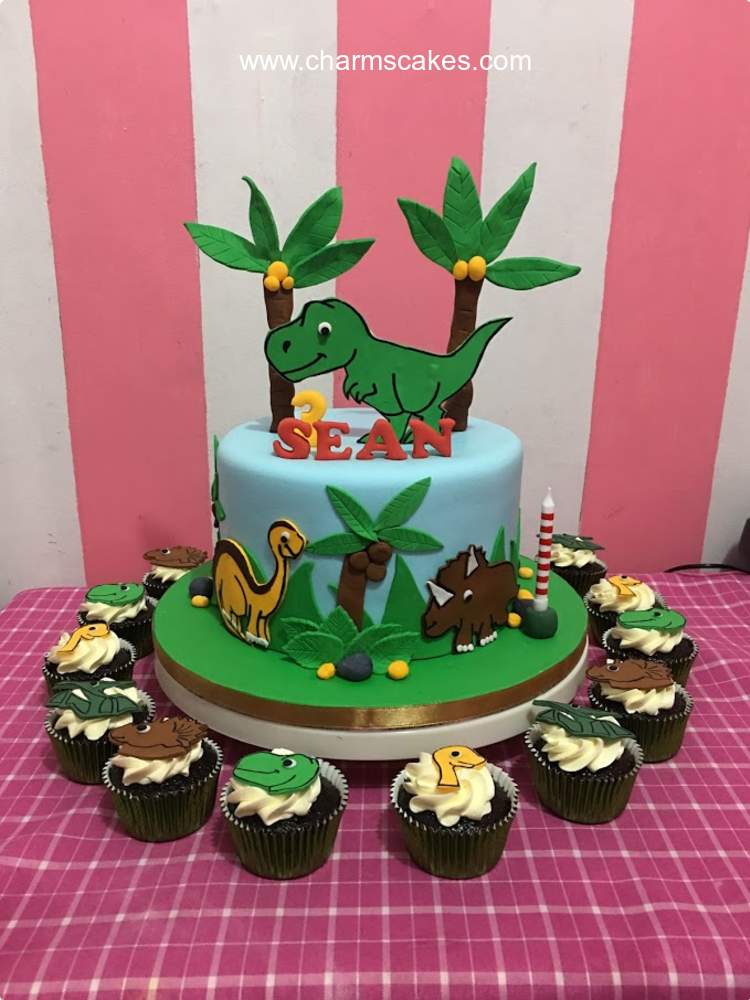 Dinosaur (T-rex) Dinosaurs Custom Cake