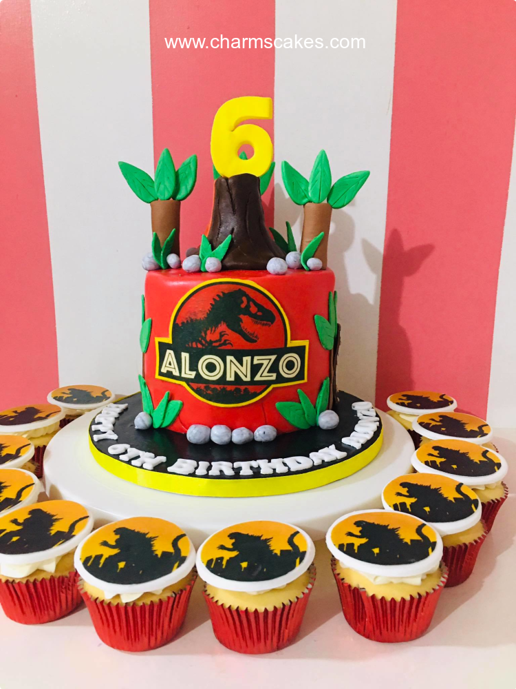 Alonzo Dinosaurs Custom Cake