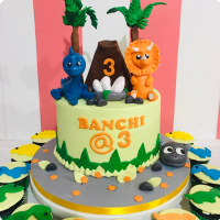 Banchi Dinosaurs Custom Cake