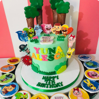 Happy Tree Friends Dinosaurs Custom Cake