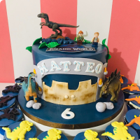 Mateo Dinosaurs Custom Cake