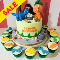 Land before Time Dinosaurs Custom Cake