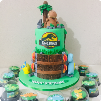 Jurassic Dino Dinosaurs Custom Cake